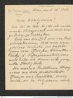 Nachlass Franz Steindachner, Brief von Paul Alexander Szántó an Franz Steindachner (05.12.1904), Inv.Nr. 533.01, Seite 1